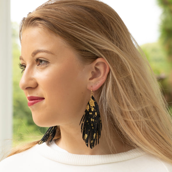 Go Your Own Way Earrings - Black