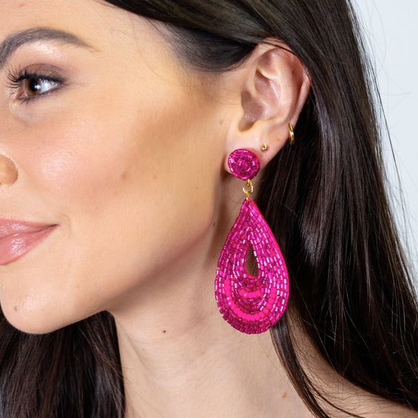 Sparkle and Shine Earrings - Pink