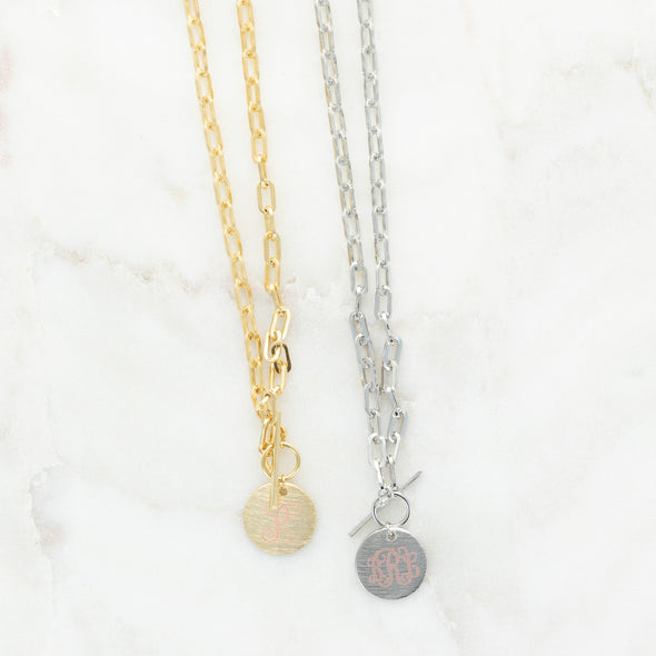 Circles Around This Town Necklace - Gold