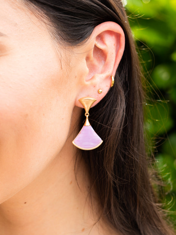 Addicted To Love Earrings- Lavender