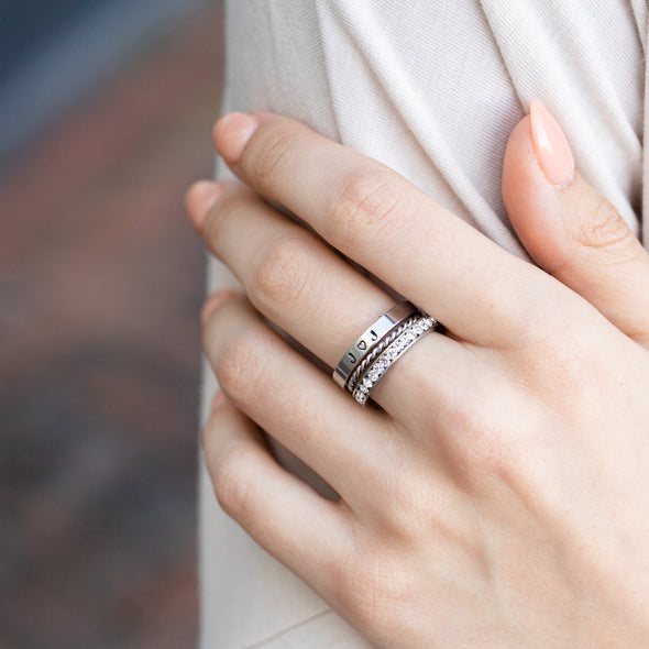 In The Details Stacking Ring - Eternity CZ
