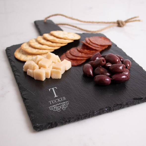 Euro Initial Slate Collection - Cheese Board