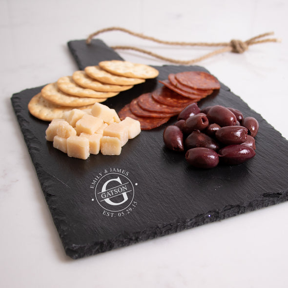 Family Seal Slate Collection - Cheese Board