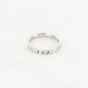 Banded Together Hand Stamped Rings