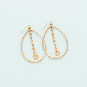 Visions of You Earring - Goldtone