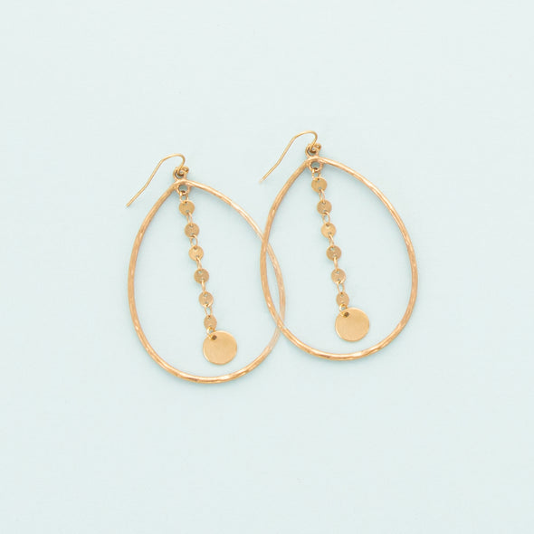 Visions of You Earring - Goldtone