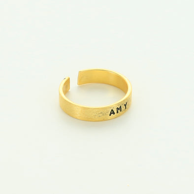 Gold Plated Standard Stamped Ring