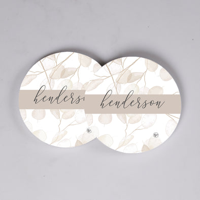 Neutral Watercolor Branches Coasters