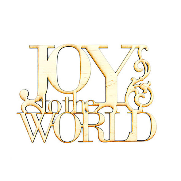 Joy to the World Wooden Cutout