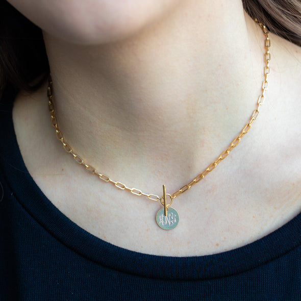 Circles Around This Town Necklace - Gold