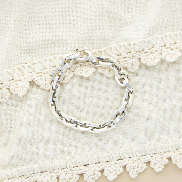 Without a Doubt Silver Plated Bracelet- 7"