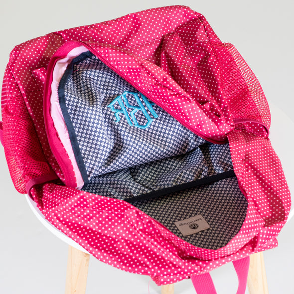 Polka Dot Backpack - Pink
