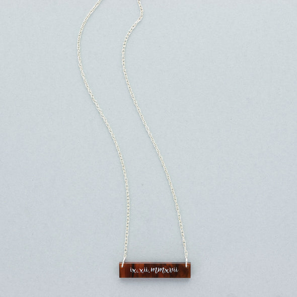 Acrylic Bar Necklace