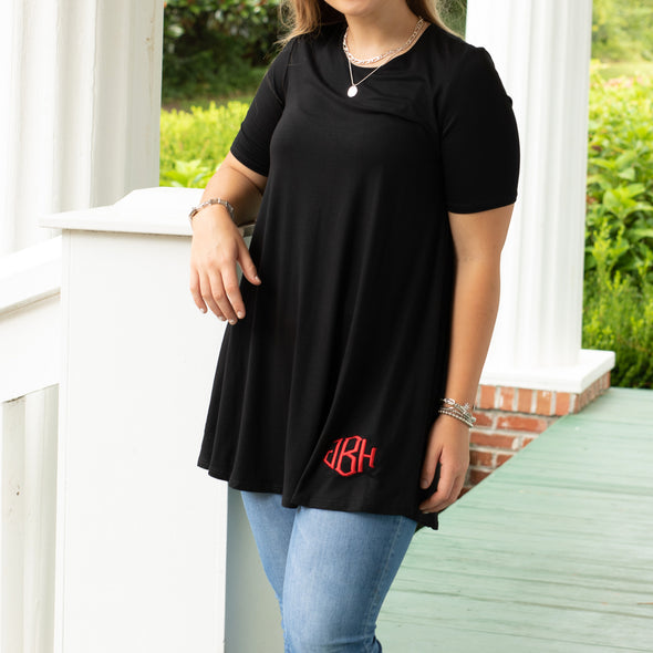 Game Day Ready Tunic - Black