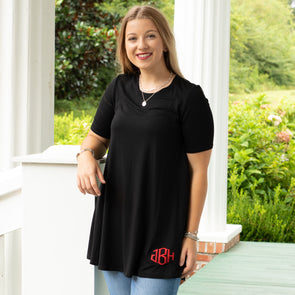 Game Day Ready Tunic - Black