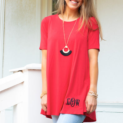 Game Day Ready Tunic - Red