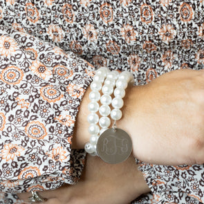 Coils of Pearls Bracelet