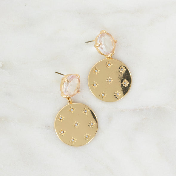 Stars and Ice Earrings - Gold