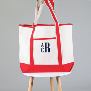 Dock of the Bay Boat Tote - Red