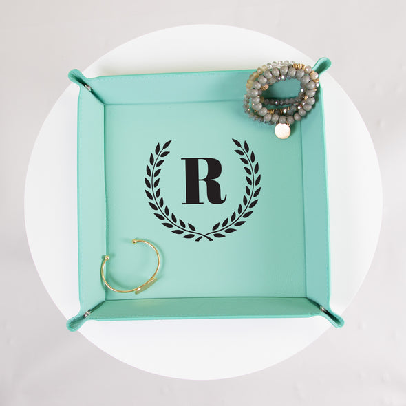 Leatherette Catch-All Tray - Teal