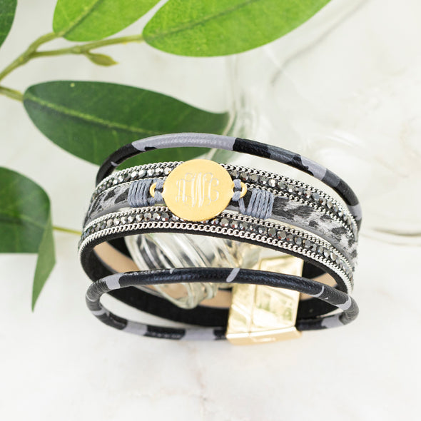 Welcome to the Jungle Bracelet Stack - Black