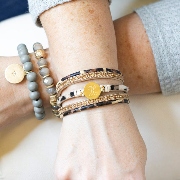 Welcome to the Jungle Bracelet Stack - Brown