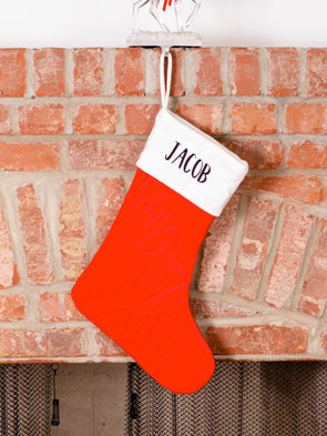 Red Quilted Stocking