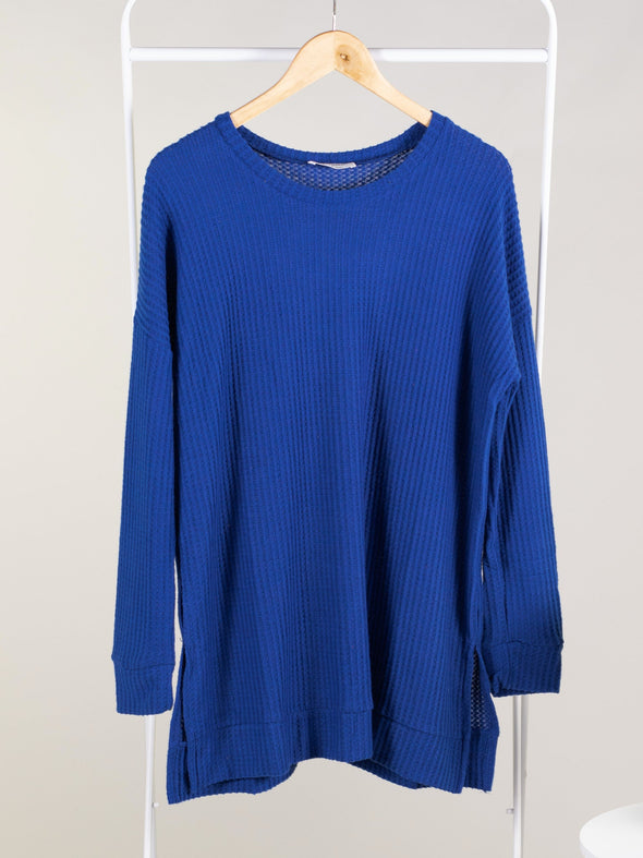Confident and Carefree Round Neck Sweater - Tan