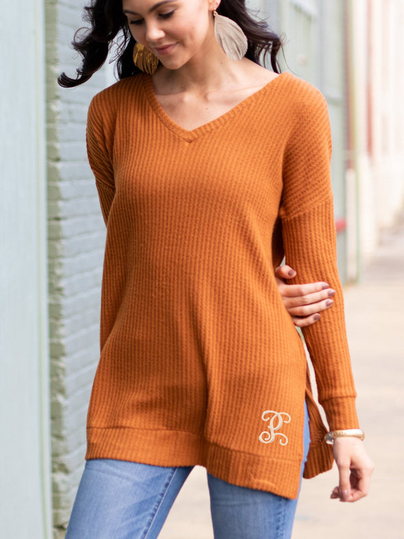 Yes You Need It V-Neck Sweater - Rose
