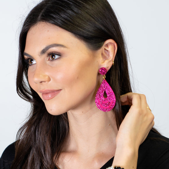 Sparkle and Shine Earrings - Red