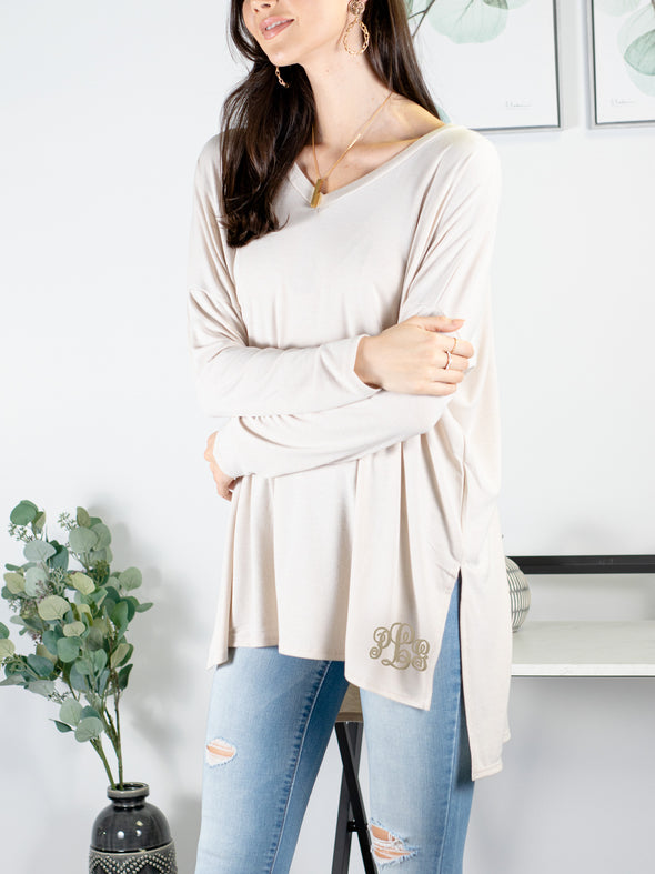 Time After Time Tunic - Beige
