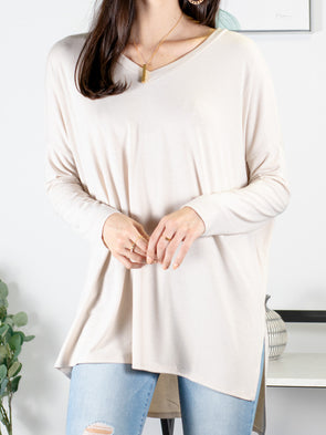 Time After Time Tunic - Beige