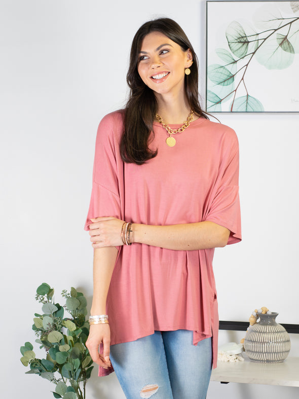 I Bet You Think About Me Tunic - Pink