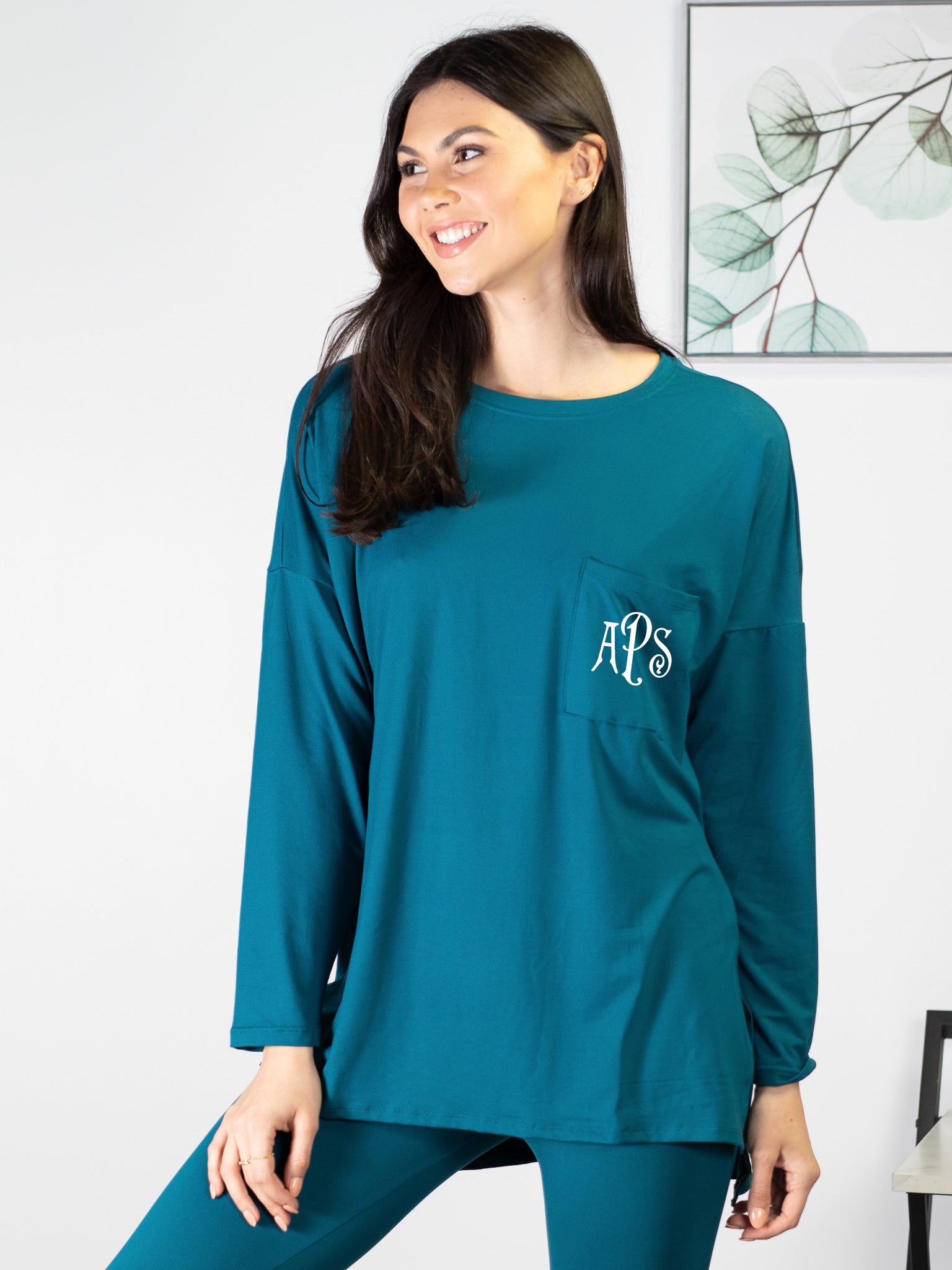 Time to Unwind Tunic & Leggings Set - Dark Teal