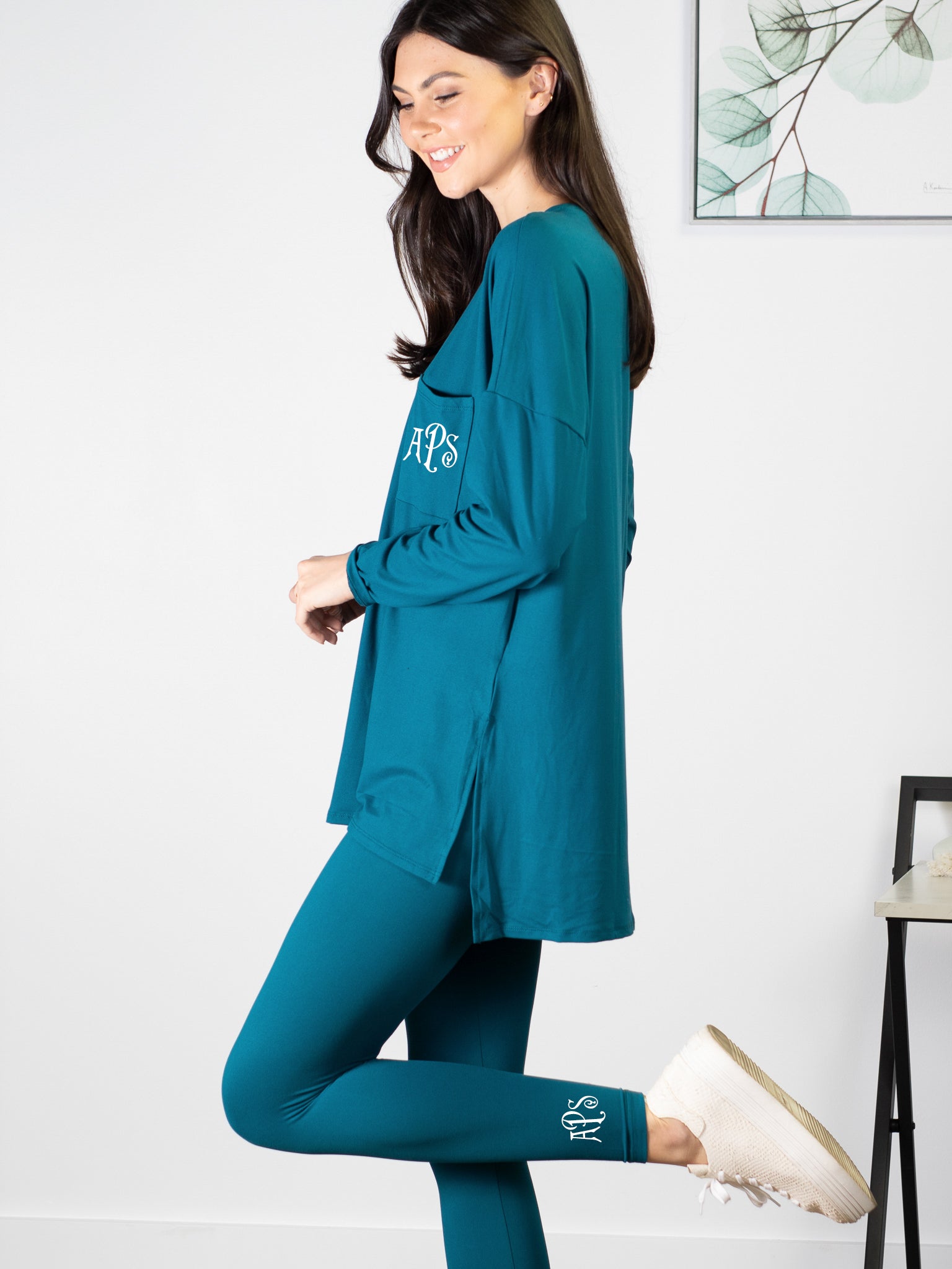 Time to Unwind Tunic & Leggings Set - Dark Teal