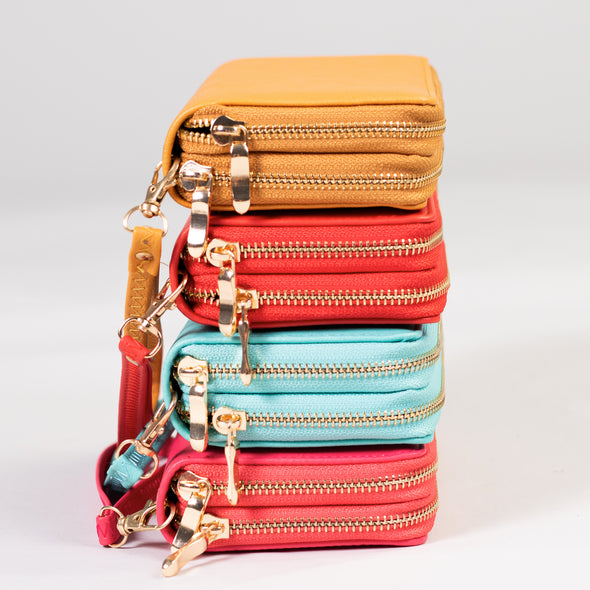 Double The Fun Wristlet/Wallet - Red