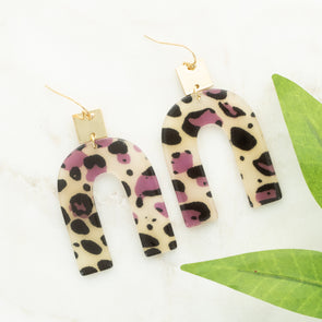 Leopard Arch Earrings