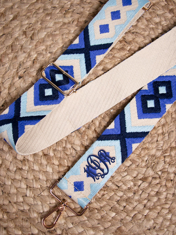 Ready to Go Woven Guitar Strap - Blue