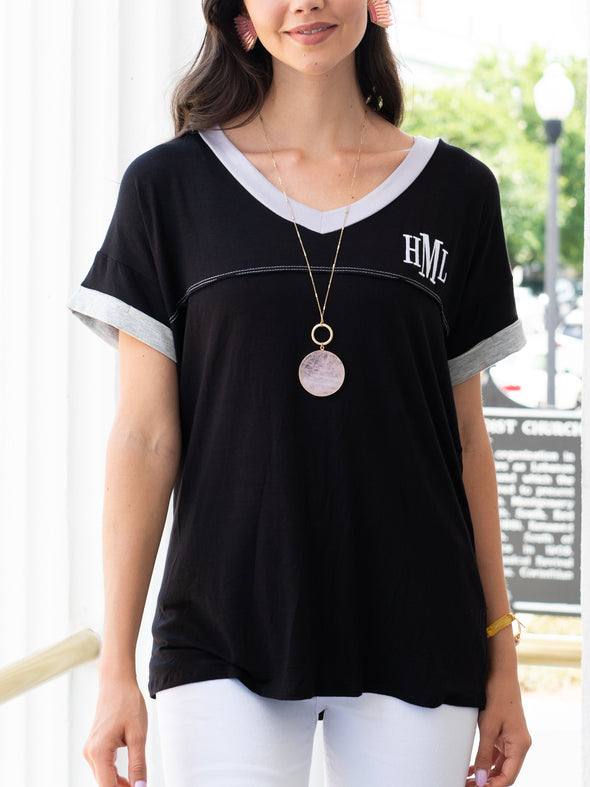 Hanging By A Moment Top- Black