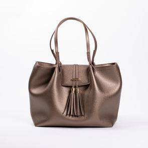 Shana Handbag - Metallic Brown