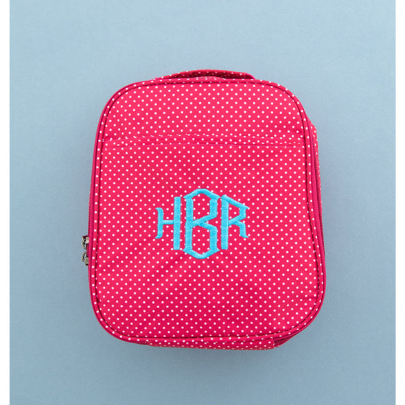 Deluxe Lunchbox - Pink Polka Dot