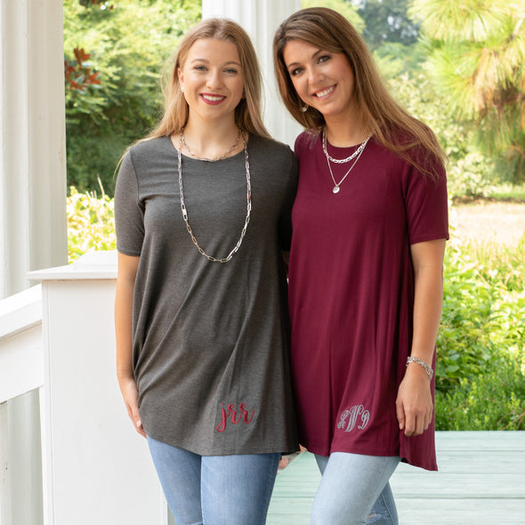 Game Day Ready Tunic - Charcoal