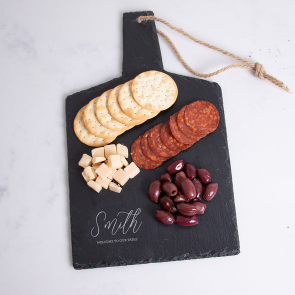 Welcome to Our Table Slate Collection - Cheese Board