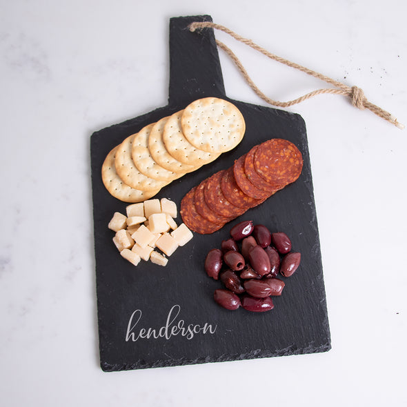 Scripted Name Slate Collection - Cheese Board
