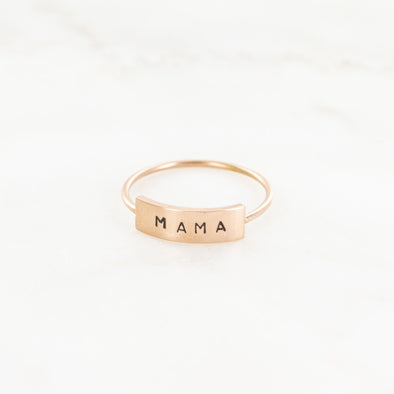 To Be Loved Hand Stamped Ring