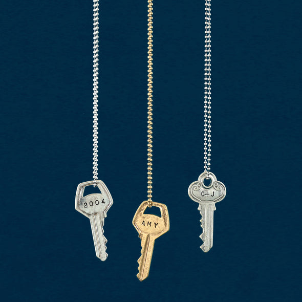 Classic Goldtone You Hold the Key Necklace