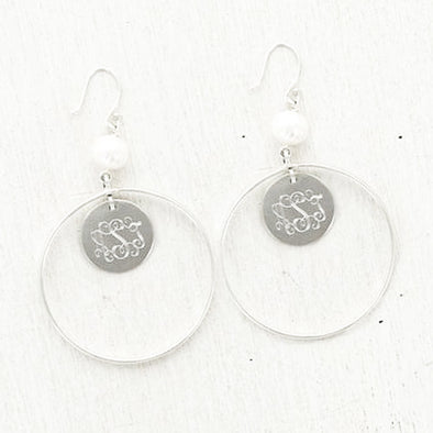 Around We Go Earrings - Silver Plated