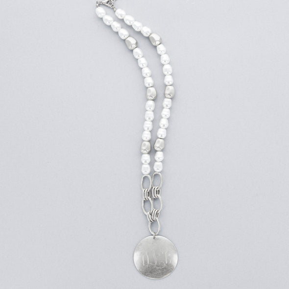 Elevated Style Necklace - Silvertone