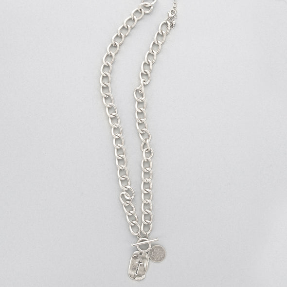 Break these Chains Necklace - Silvertone