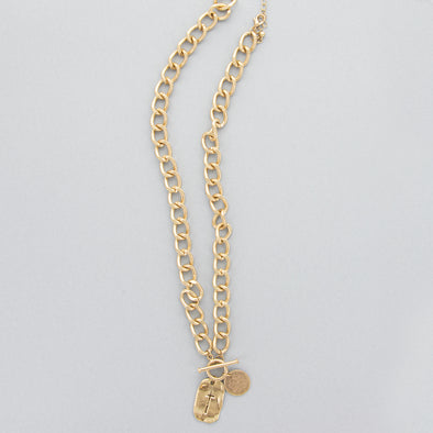 Break these Chains Necklace - Goldtone